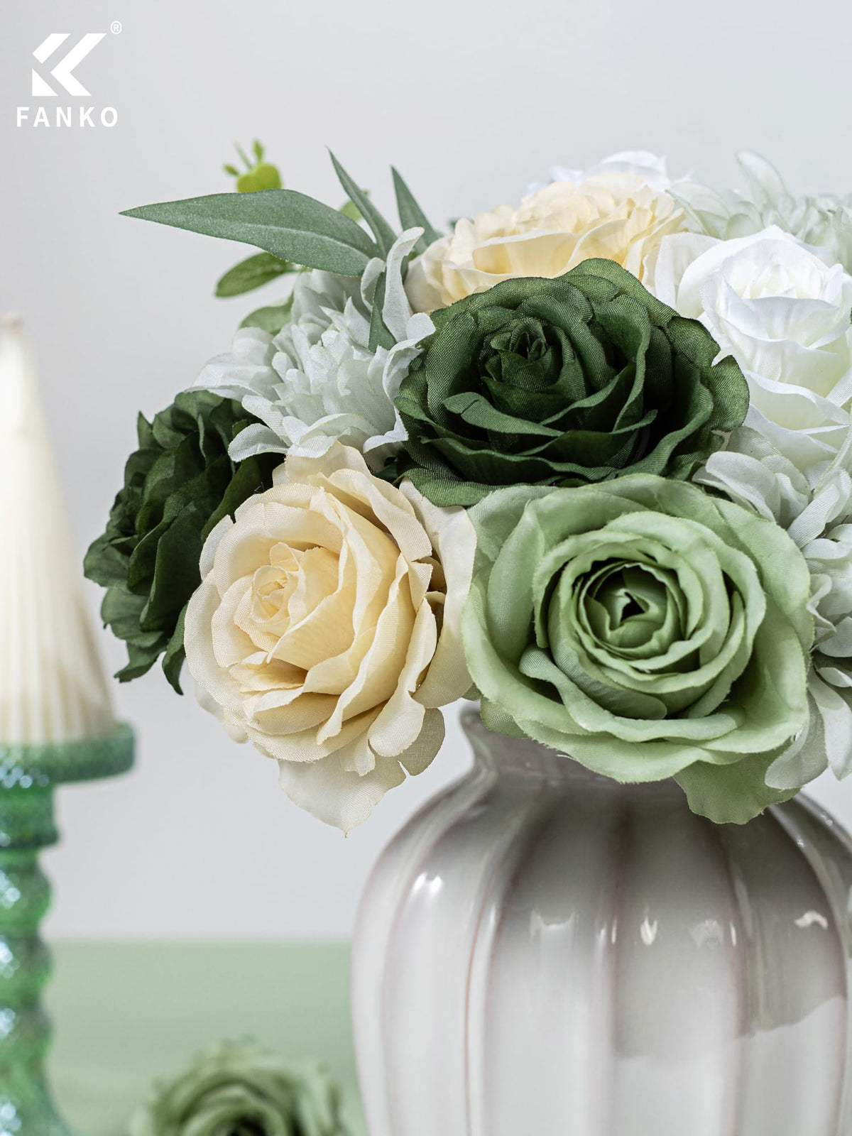 Fall Artificial Flowers DIY Bouquet Combo Faux Rose for Home Decor