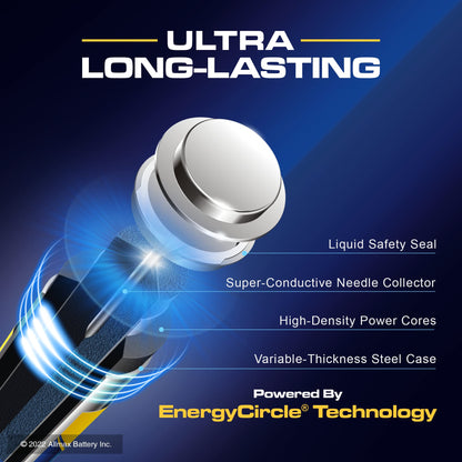 Allmax AA (LR6) Maximum Power Alkaline Batteries (100 Count) – 1.5V