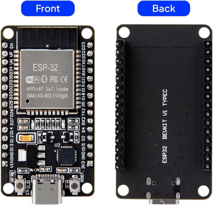 ELEGOO 3PCS ESP-32 Dev Boards, ESP-WROOM-32, USB-C, WiFi Bluetooth 4.2