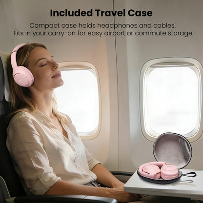 TOZO HT3 Hybrid Noise Cancelling Wireless Headphones, 90H Over Ear Headset