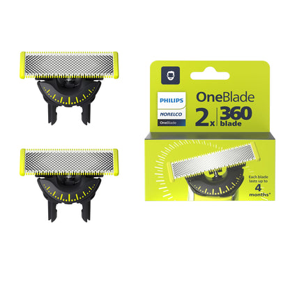 Philips Norelco OneBlade 360 Replacement Blades, 3 Pack