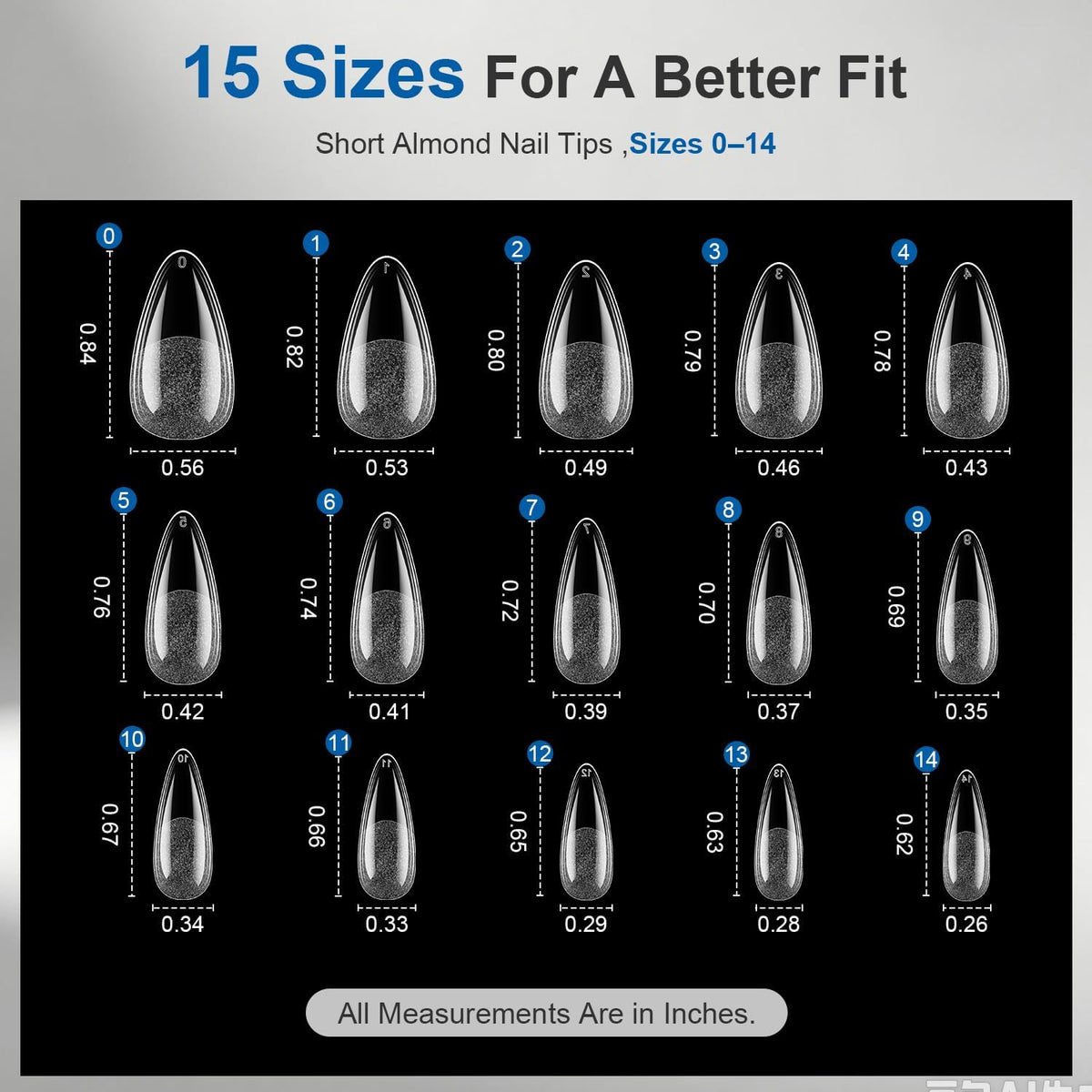 JODSONE Gel Nail Kit,210Pcs BS-74 Short Almond Nail Tips with U V Light