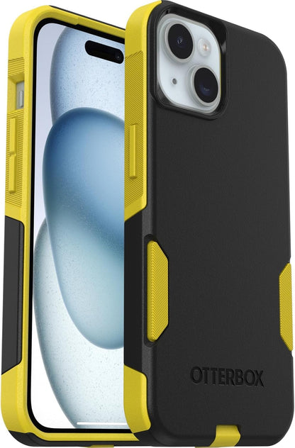 OtterBox iPhone 17e, 16e, 15, 14, & 13 Commuter Series Case - Black, Slim & Tough, Pocket-Friendly, with Port Protection - Thin & Protective iPhone Case, Dual-Layer, Impact Absorbing iPhone Case