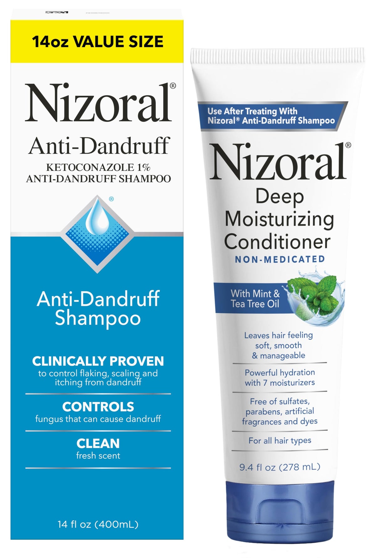 Nizoral Anti-Dandruff Shampoo with 1% Ketoconazole, Fresh Scent, 7 Fl Oz