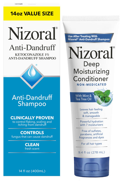 Nizoral Anti-Dandruff Shampoo with 1% Ketoconazole, Fresh Scent, 7 Fl Oz