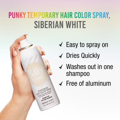 Punky Temporary Hair Color Spray Washes Out Tiger Orange, 3.5 oz, 1 Pack