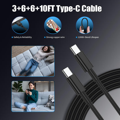 Type C Charger Fast Charging,4Pack 25W Super USB C Fast Charger Block