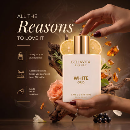 Bellavita Luxury Honey Oud Eau de Parfum Unisex, 3.4 fl oz (100 ml)