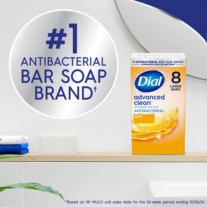 Dial Antibacterial Bar Soap, Calm & Soothe Lavender & Jasmine Deodorant Bar, 4oz (8 Bars) (Pack of 4)