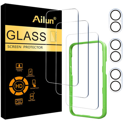 Ailun Screen Protector + Camera Lens Protector for iPhone 16 Pro Max