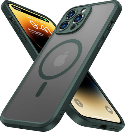 ImpactStrong Magnetic Guard Designed for iPhone 17 Air Case [Camera Protection] [Military Grade Drop Tested] [Compatible with MagSafe] Slim Translucent Matte Phone Case (6.6") - Navy Blue