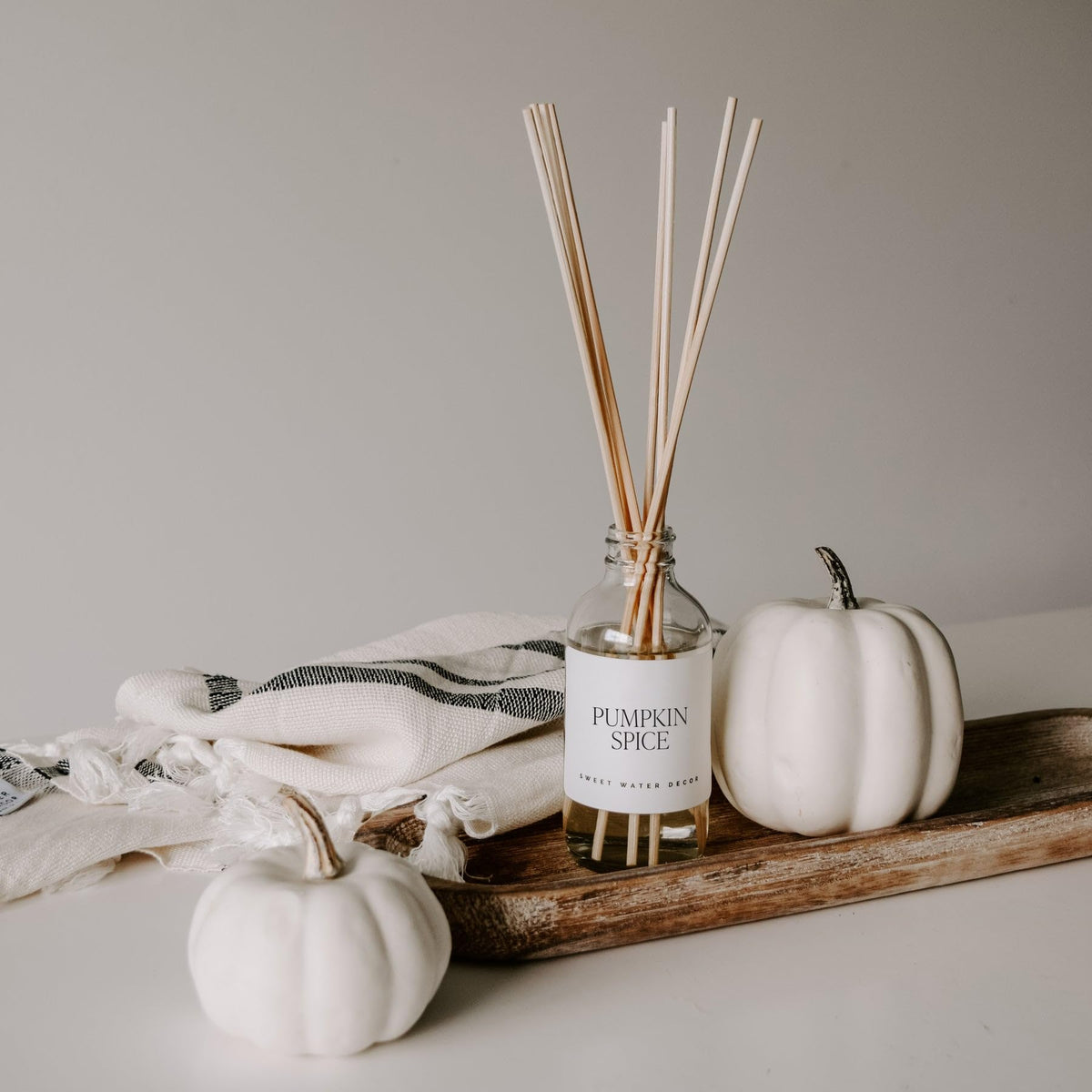 Sweet Water Decor Spa Day Reed Diffuser Set - Sea Salt, Jasmine, Wood, and Cream Scented Diffuser - Relaxing Spa Scent Diffusers for Home, Long Lasting Fragrance, Made in the USA