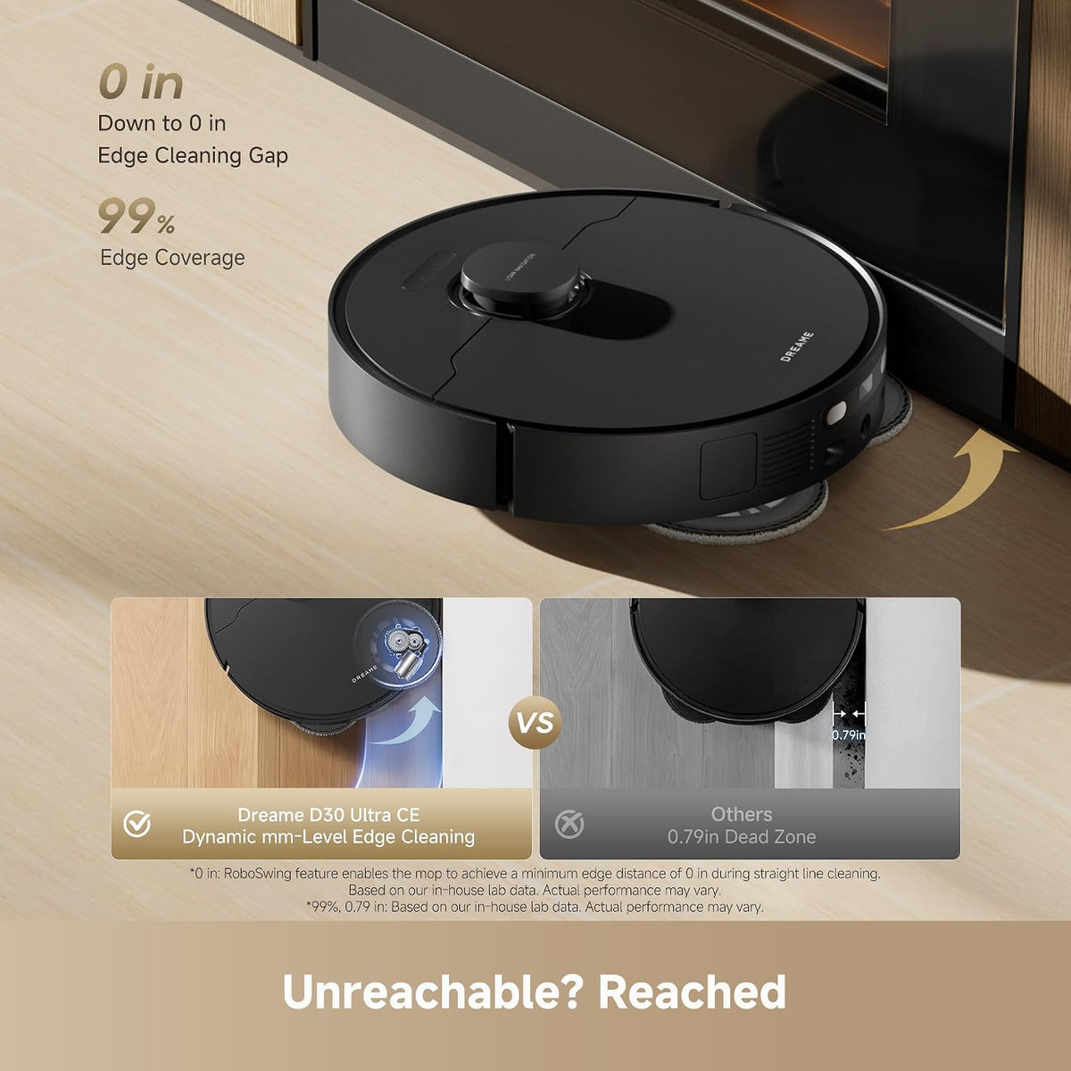 DREAME D30 Ultra CE Robot Vacuum and Mop, 25,000Pa Powerful Suction