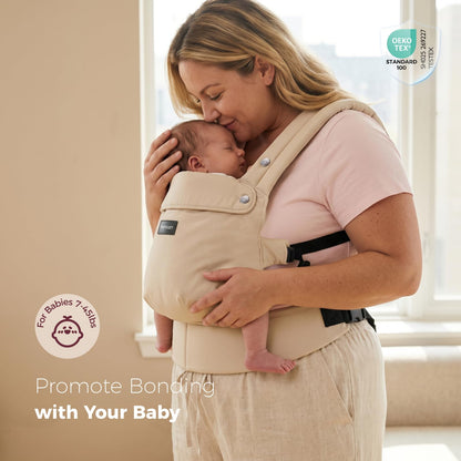 Momcozy PureHug Baby Carrier - Ergonomic, Cozy and Lightweight for 7-45 lbs