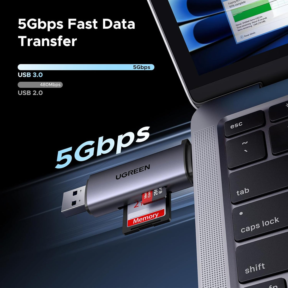 UGREEN SD Card Reader USB C, USB 3.0 Micro SD Card Reader