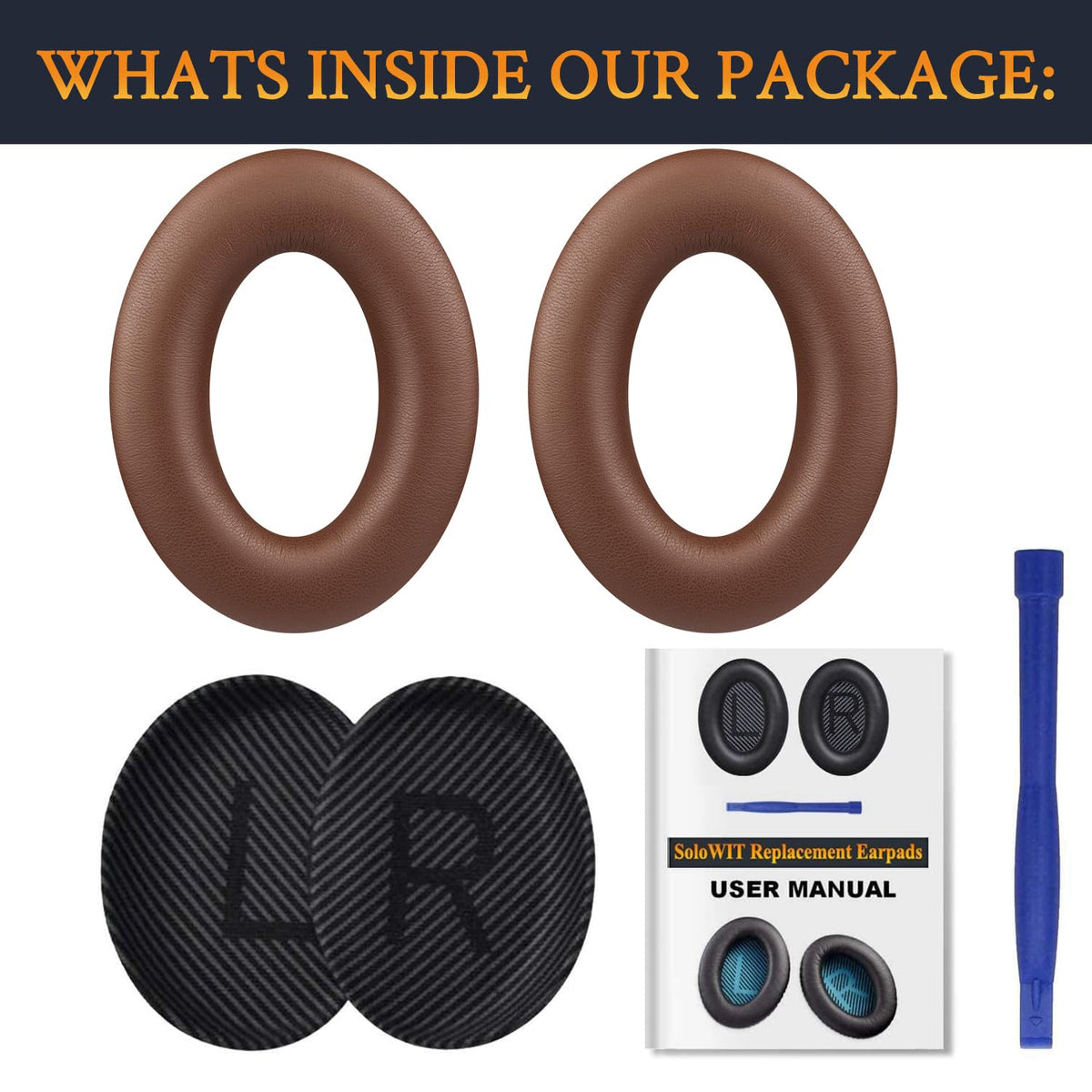 Earpads for Bose QC35 & QC35 ii - Black