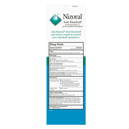 Nizoral Anti-Dandruff Shampoo with 1% Ketoconazole, Fresh Scent, 14 Fl Oz