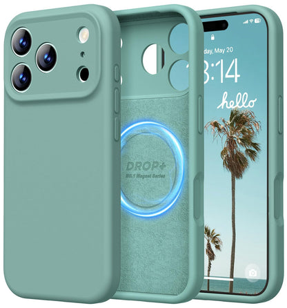 LOVE 3000 Designed for iPhone 16 Case, Premium Silicone with [Soft Anti-Scratch Microfiber Lining] Shockproof Protective Phone Case for Men Women Girls 6.1", Black