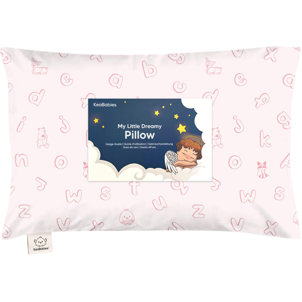 Toddler Pillow with Pillowcase 13x18 My Little Dreamy Pillow(Jolly Rainbow)