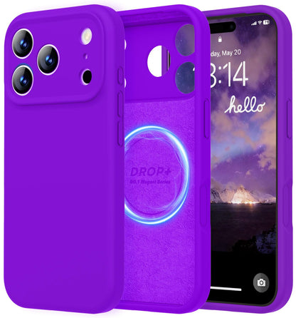 LOVE 3000 Designed for iPhone 16 Case, Premium Silicone with [Soft Anti-Scratch Microfiber Lining] Shockproof Protective Phone Case for Men Women Girls 6.1", Black