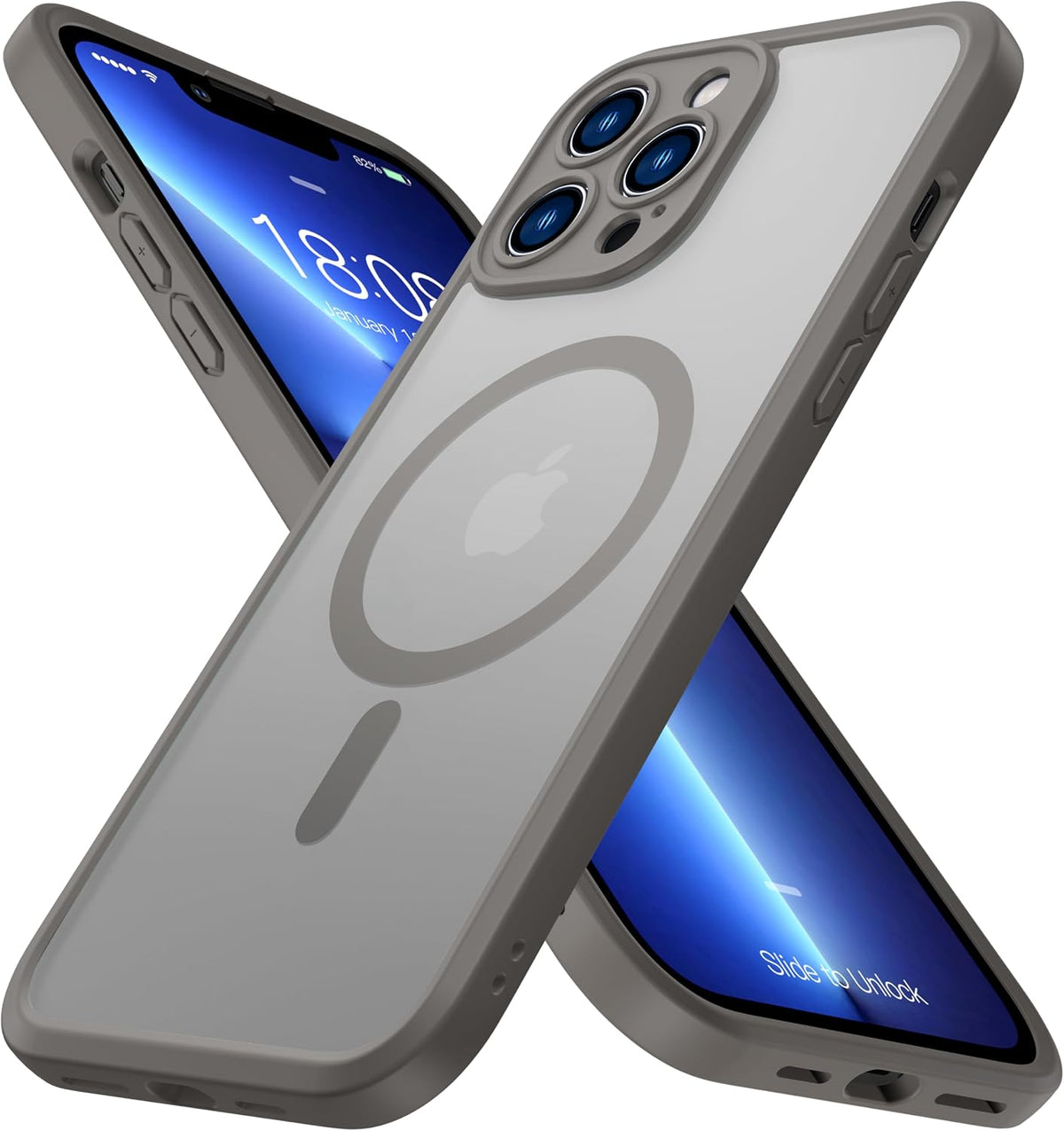 ImpactStrong Magnetic Guard Designed for iPhone 17 Air Case [Camera Protection] [Military Grade Drop Tested] [Compatible with MagSafe] Slim Translucent Matte Phone Case (6.6") - Navy Blue