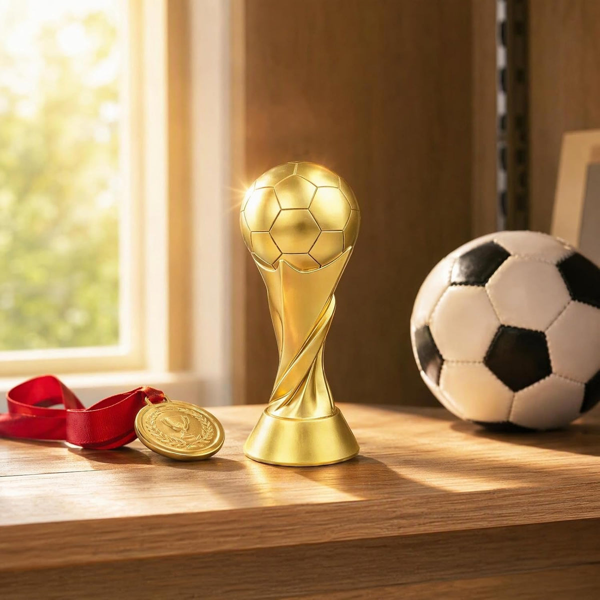 5 inch Tall World Soccer Trophy Cup Award Champion Trophy