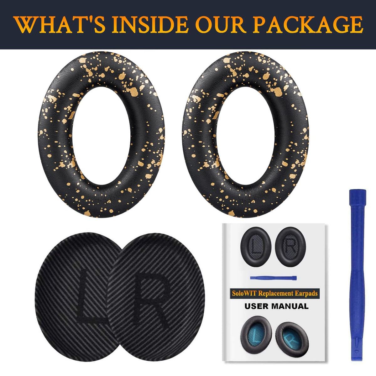Earpads for Bose QC35 & QC35 ii - Black