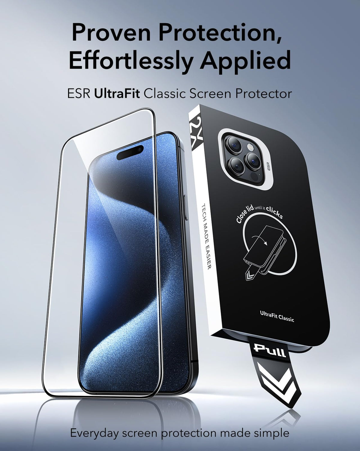 ESR 3 Pack for iPhone 17 Pro Max Screen Protector, Classic Clear