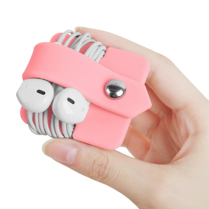Headphone Case Cord Organizer Earbuds Holder Earphones Case Wrap Winder Headset Keeper Cord Manager Cable Organizer Black