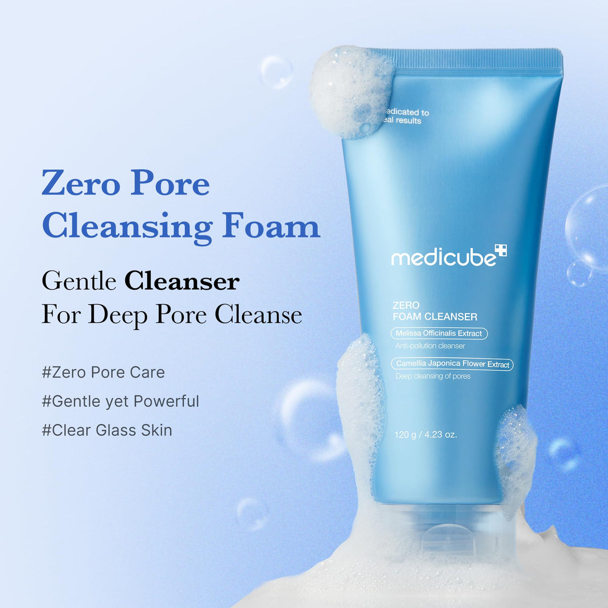medicube Facial Cleanser PDRN Pink Glutathione Capsule Foam Cleanser