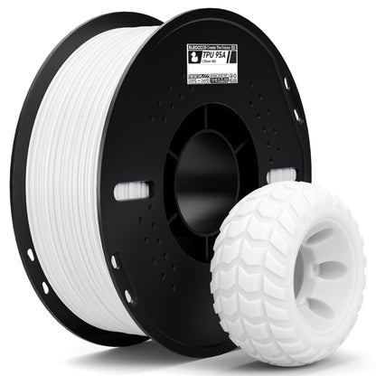 ELEGOO TPU 3D Printer Filament 1.75mm Black 1KG, 95A Flexible