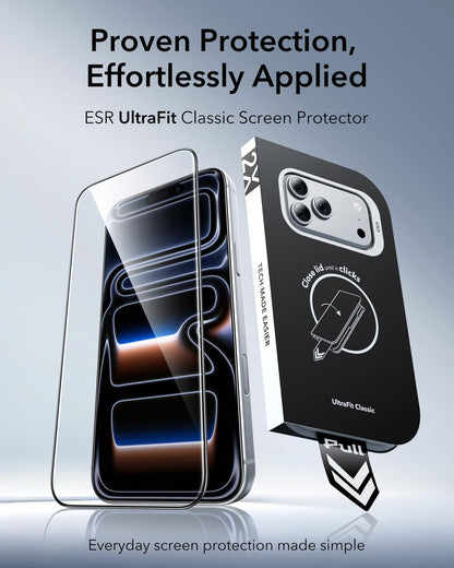 ESR 3 Pack for iPhone 17 Pro Max Screen Protector, Classic Clear
