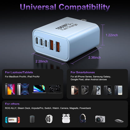 USB C Super Fast Charger Block, 100W USBC Charging Block Wall Plug Adapter