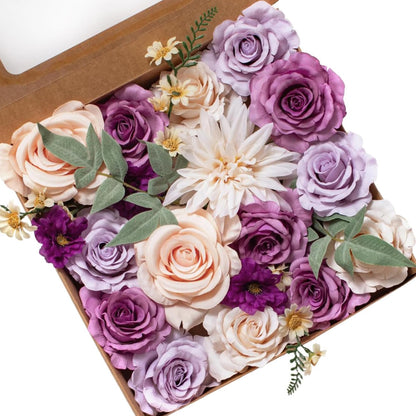 Fall Artificial Flowers DIY Bouquet Combo Faux Rose for Home Decor
