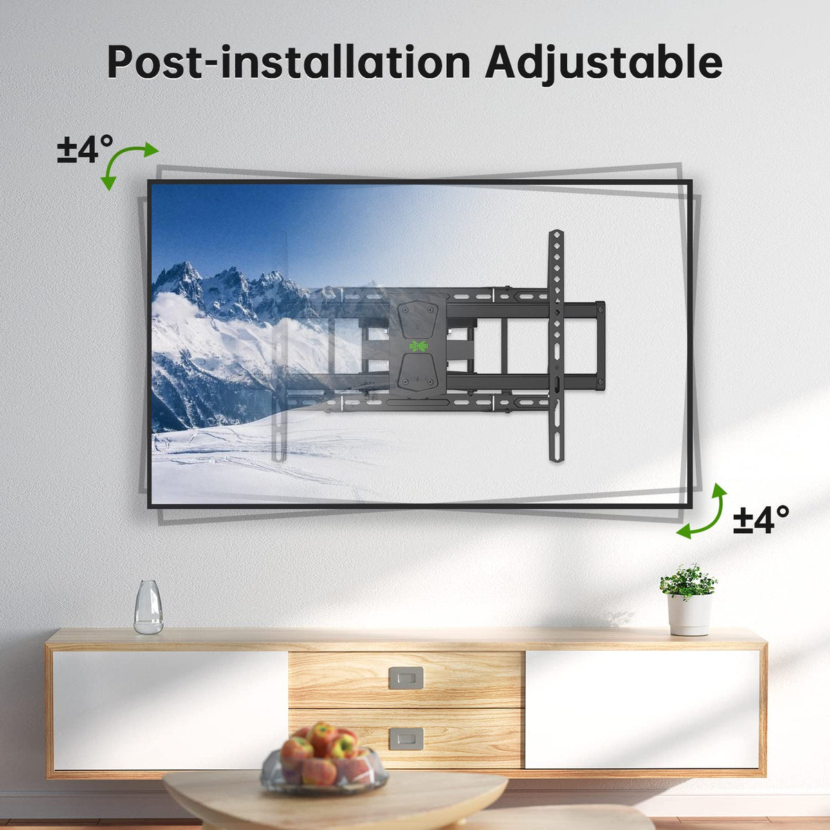 USX Mount Full Motion TV Wall Mount for 42-90 inch TV Holds up to 132lbs