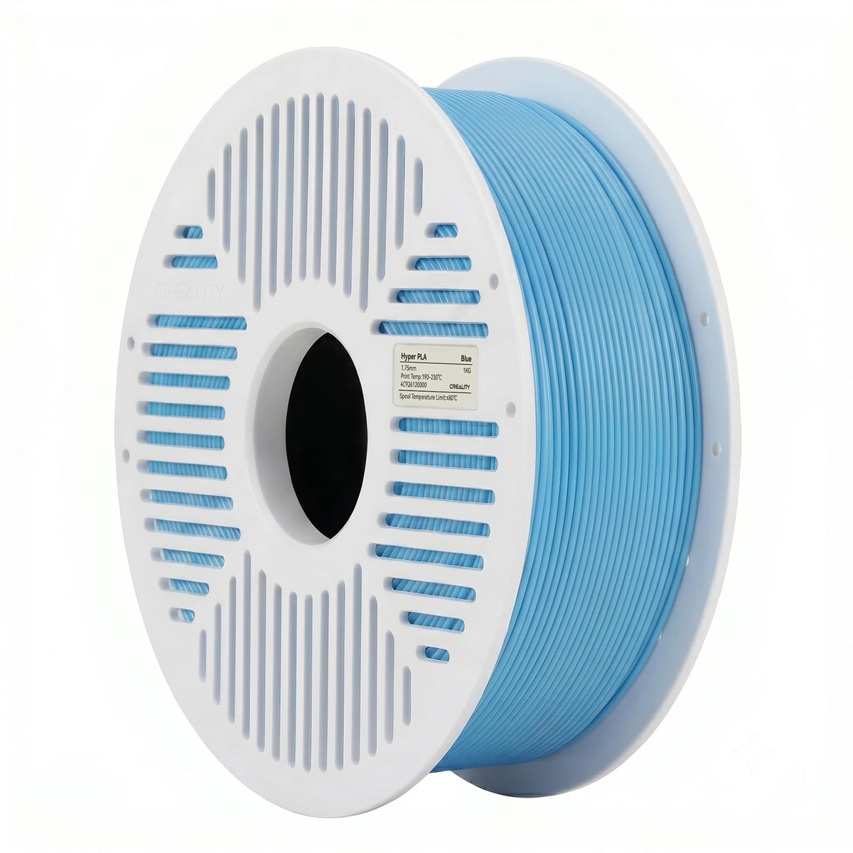 Creality Hyper PLA Filament RFID 1.75mm with Reusable Spool 1KG, High Speed Up to 600mm/s, White, 1-Pack
