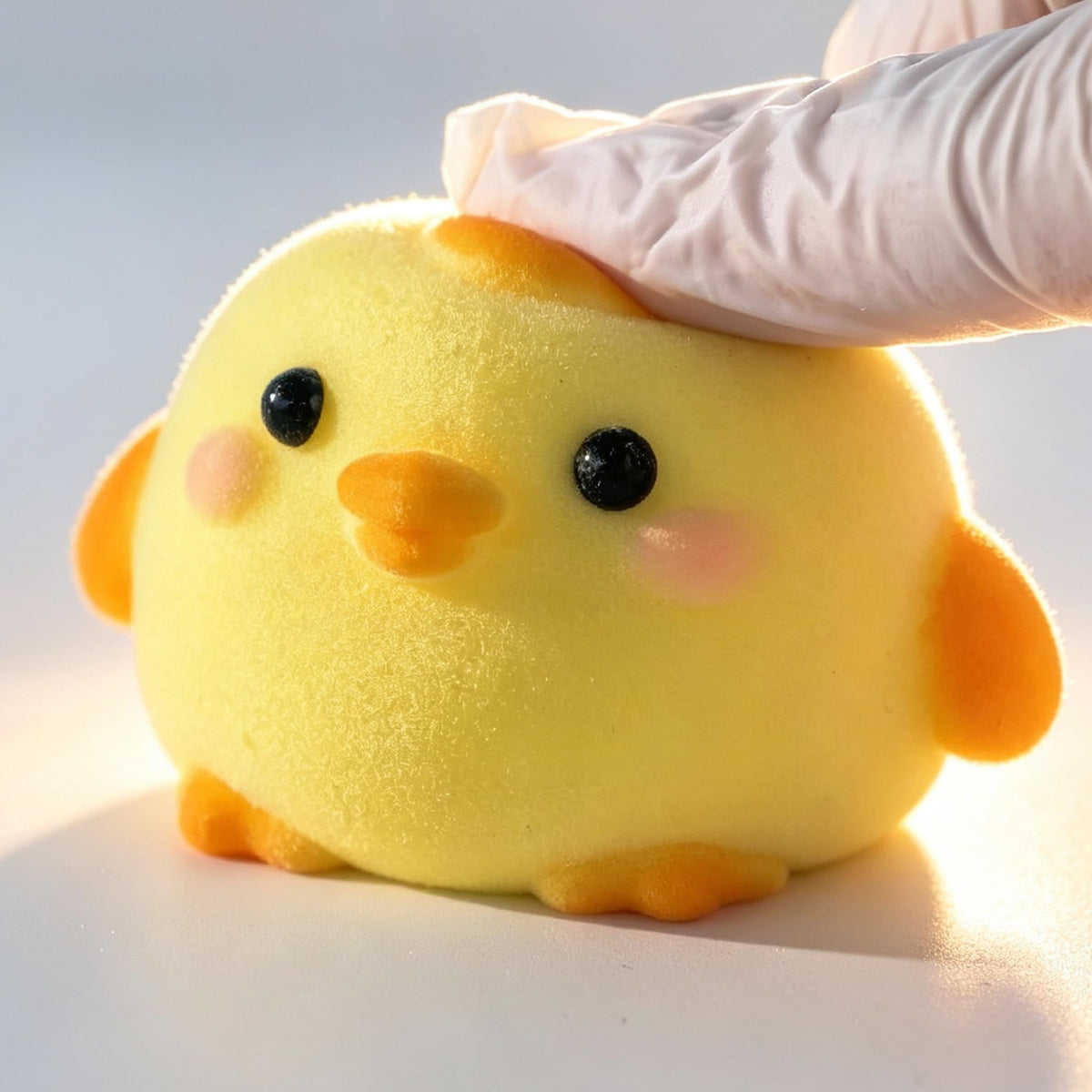 2-Pack Handmade Duck Chick Squishy Toys, Cute Stress Relief Squeeze Toys