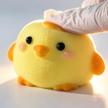 2-Pack Handmade Duck Chick Squishy Toys, Cute Stress Relief Squeeze Toys