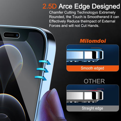 Milomdoi Privacy Screen Protector for iPhone 18 Pro Max, Tempered Glass