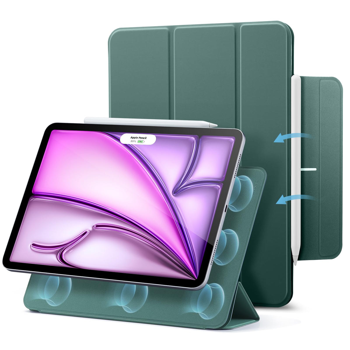 ESR for iPad Air 11-inch M4/M3/M2, iPad Air 5th/4th Generation Case, Black