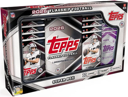 2026 Topps NFL Flagship Football Trading Card Super Box