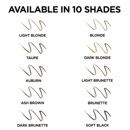 L'Oreal Paris Makeup Brow Stylist Definer Waterproof Eyebrow Pencil, Ultra-Fine Mechanical Pencil, Draws Tiny Brow Hairs and Fills in Sparse Areas and Gaps, Dark Brunette, 0.11 Ounce (Pack of 2)