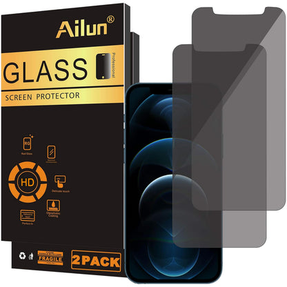 Ailun 3 Pack Privacy Screen Protector for iPhone 17 Pro Max, Tempered Glass