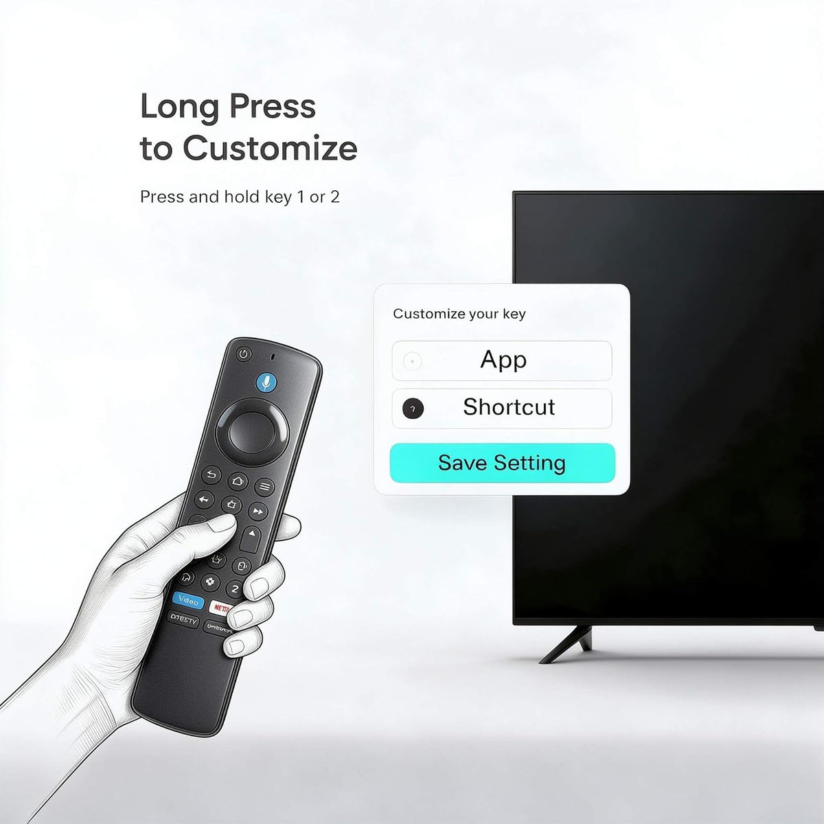 Replacement Remote Compatbile with Toshiba TV Remote, 2026-2020