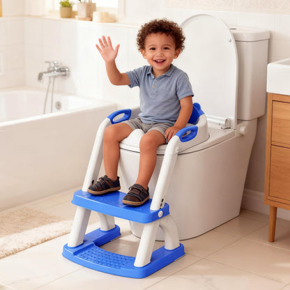 Potty Training Toilet for Toddlers, 2-in-1 Potty Training seat, Anti-Slip (Chocolate, Bear)