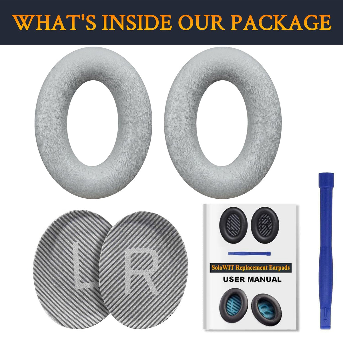 Earpads for Bose QC35 & QC35 ii - Black