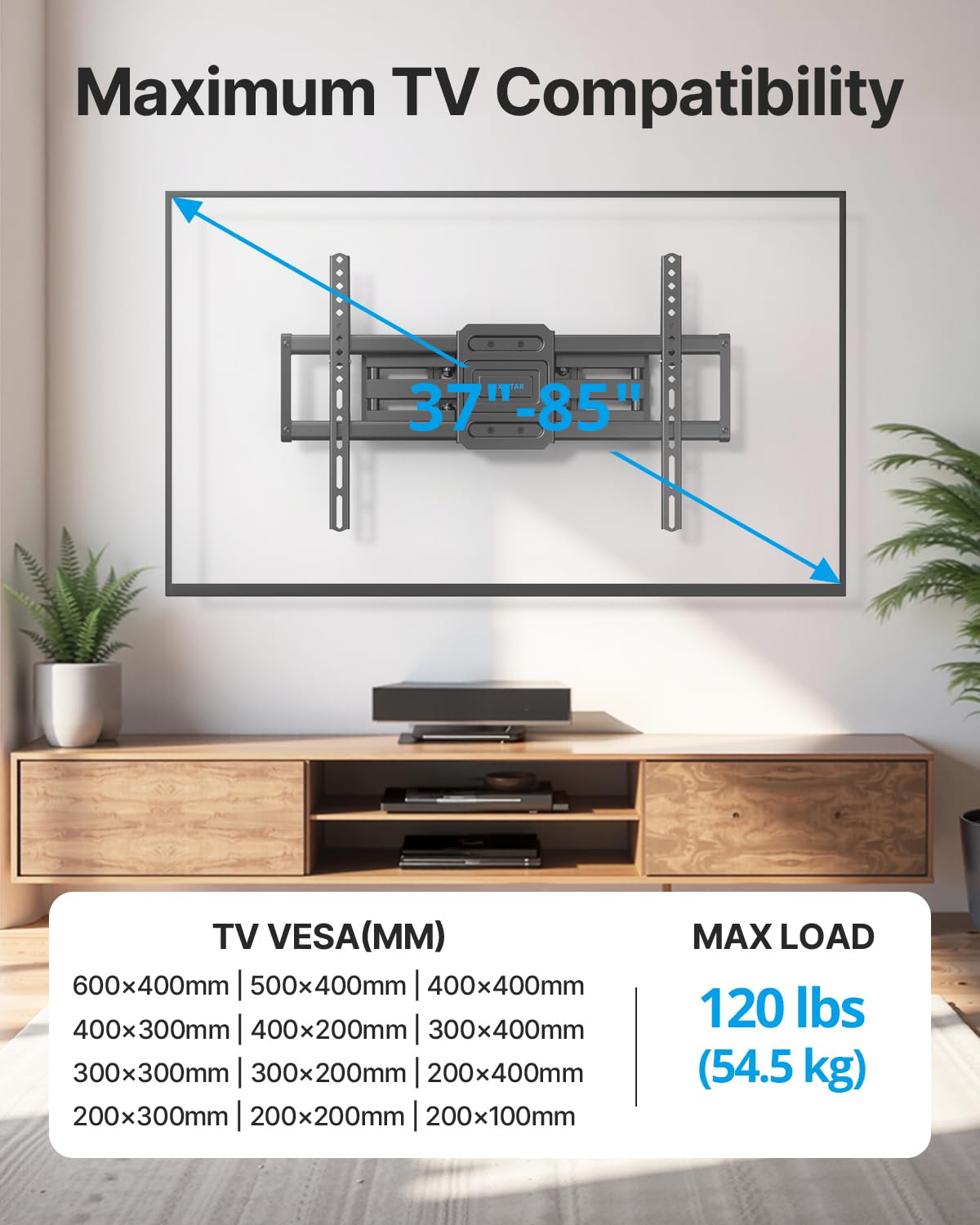 Fixed TV Wall Mount Bracket for 50 55 65 70 75 85 86 Inch TVs