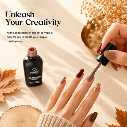 Beetles Gel Nail Polish Kit with U V Light - 80Pcs 55 Colors Gel Nail Kit