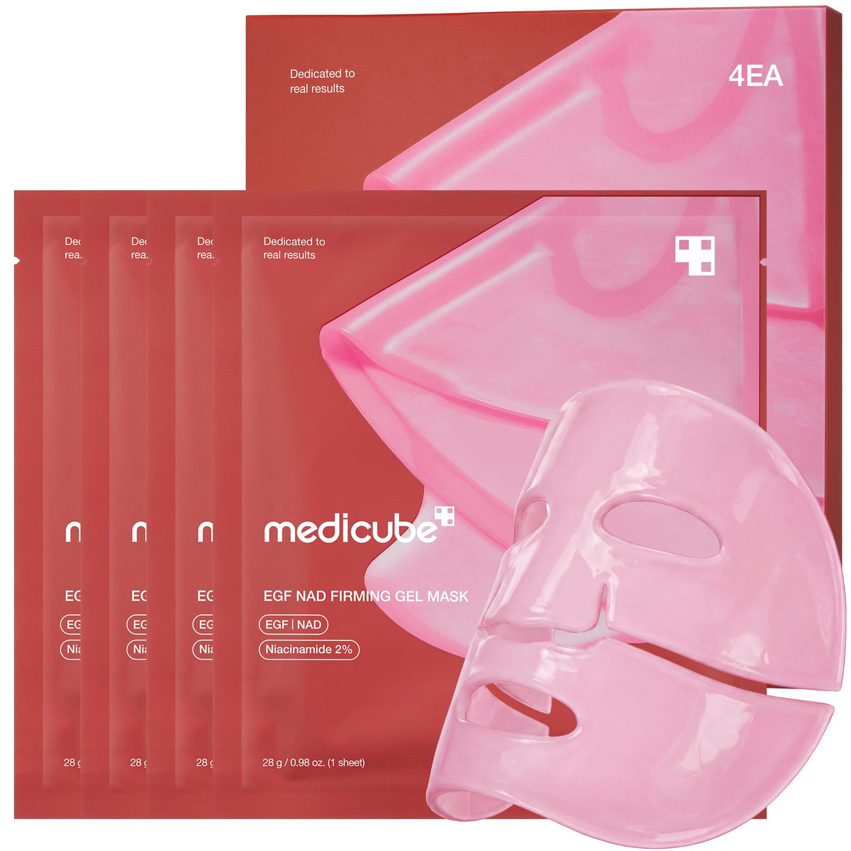 medicube Jelly Gel Mask with Salmon DNA PDRN Pink Collagen, Plump & Hydrate