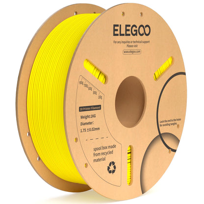 ELEGOO PLA Plus 3D Printer Filament 1.75mm White 2KG, Tougher & Stronger
